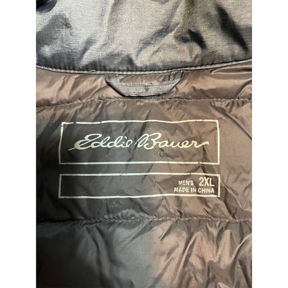 Eddie Bauer Men's Smoke Heather Gray CirrusLite Down Puffer Jacket Packable 2XL - Picture 2 of 13